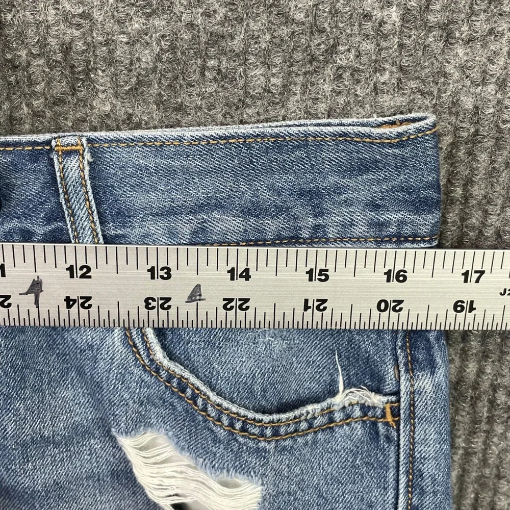 American Eagle Denim Shorts Lot Women 6 Blue Baggy Bermuda Distressed Cutoff 2pk